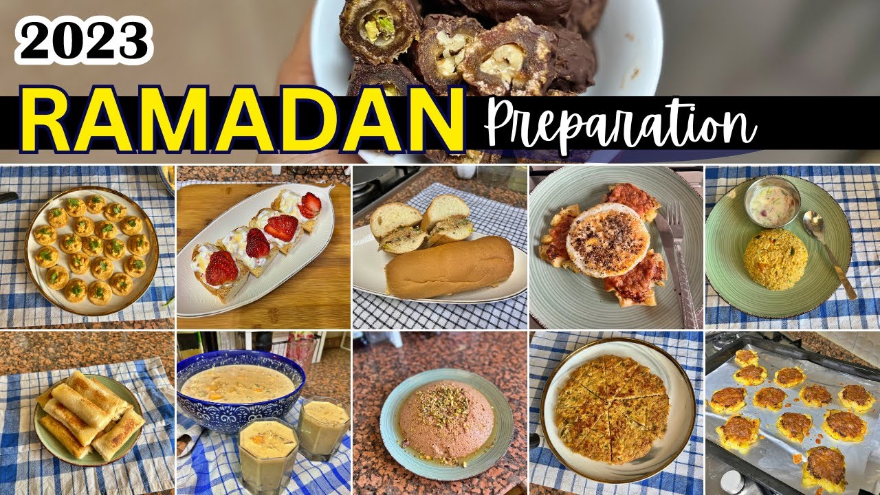 Ramadan Preparation 2023 | Shawarma Sandwich | Shrimp bites | Potato pizza | Wheat Biriyani | Snacks