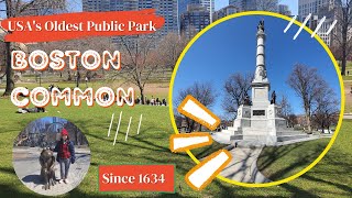 Tour of Boston Common - Oldest Public Park in USA (TravelFreak Videos)