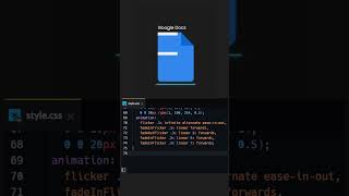 Google Docs Logo Animation | Pure CSS Speed Code 🛠️ #purecss #cssart #googledocs #codeart #codepen