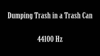 Dumping Trash in a Trash Can Sound Effect Free High Quality Sound FX