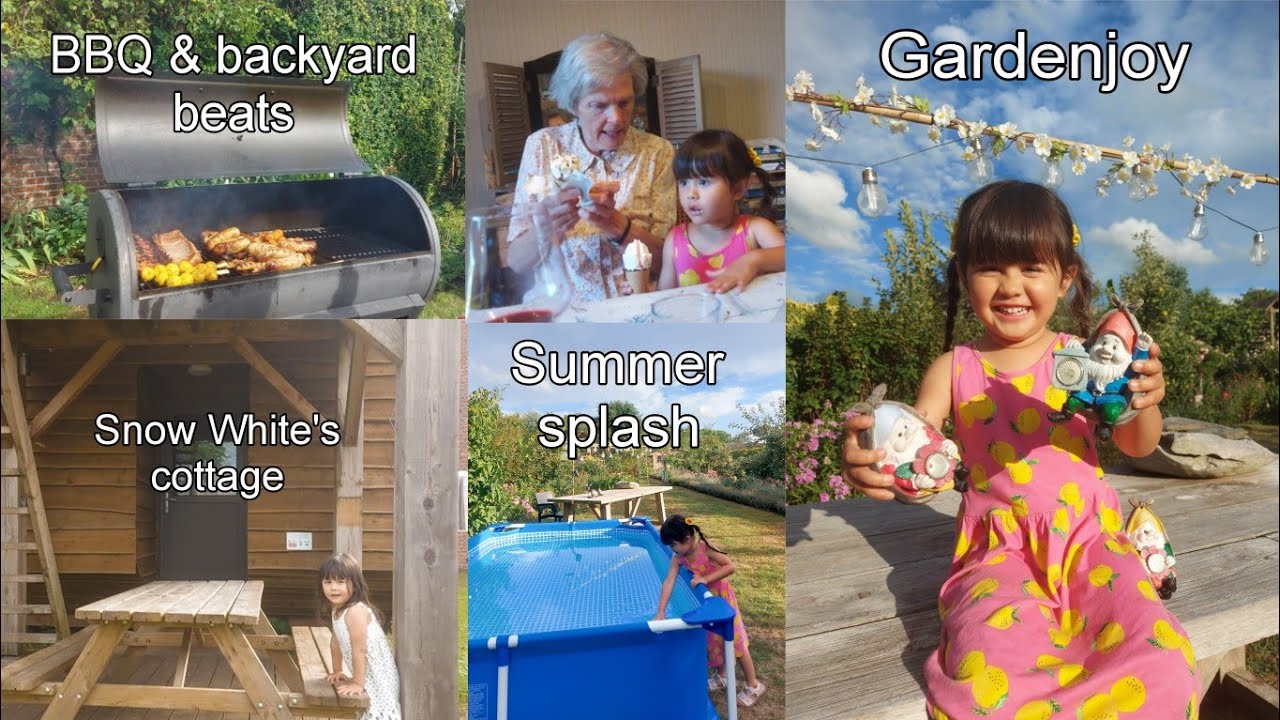 Church Summer Fundraising Project || Selah discovers Snow White’s cozy Cottage || BBQ with Friends