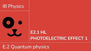E2.1 HL Photoelectric effect 1 [IB Physics HL]