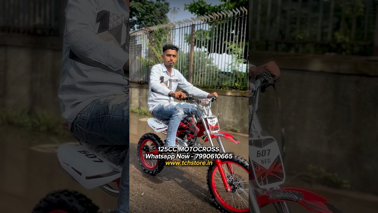 125CC Motocross Dirt Bike - 4 Stroke Engine & Top Speed 75km/h 🔥 