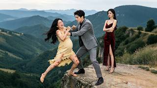 He with mistress to push pregnant wife off cliff for inheritance.Wife comes back destroys them! screenshot 2