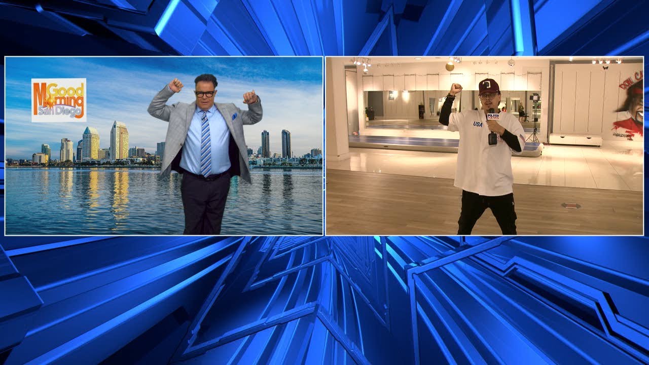 Mark Mathis learns to Hip-Hop dance on Good Morning San Diego - YouTube