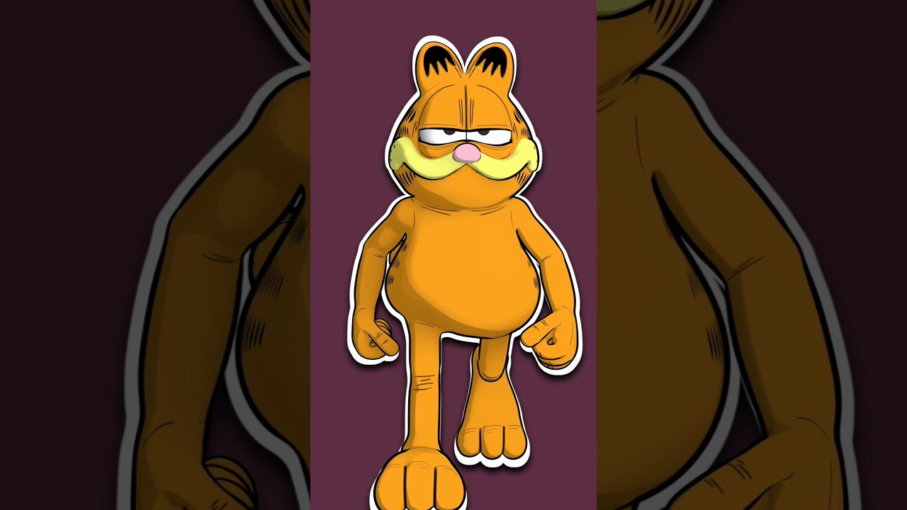 Garfield 3d Model | Animation By DanSama | 