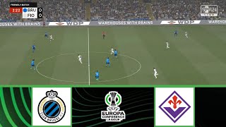 CLUB BRUGGE VS FIORENTINA | UEFA EUROPA CONFERENCE LEAGUE 2023/2024 | FOOTBALL LIFE 2024