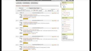 RefWorks: Editing A Reference and Removing Duplicates