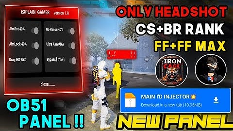 Free Fire Panel Mobile 🔥 FF Antiban Panel OB51 | Free Fire Hack New 😈 FF Injector 2025