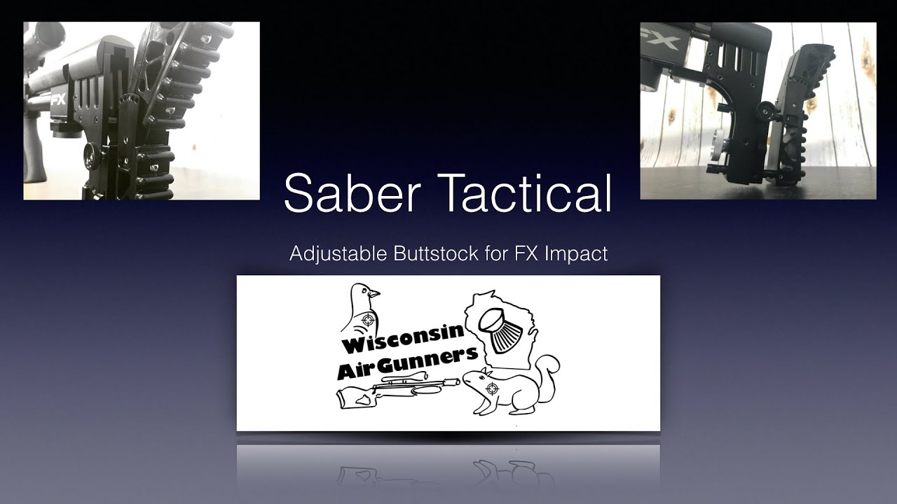 Saber Tactical FX Impact Adjustable Buttstock - FX Accessories