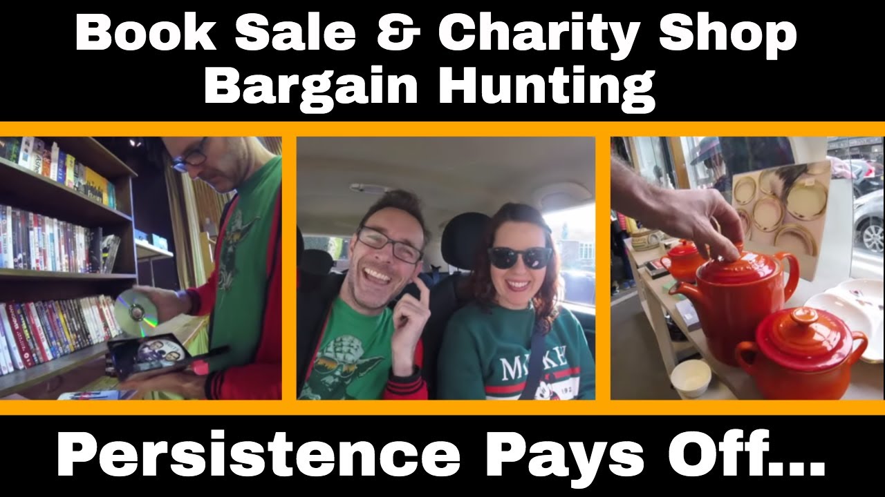 how to make money from home as a kid Book Sale & Charity shop hunting - Persistence pays off - GoPro footage