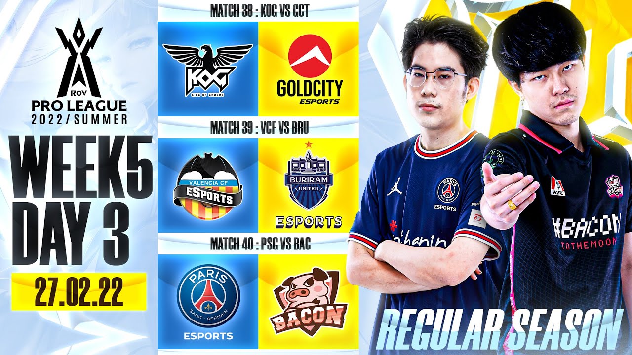 RoV Pro League 2022 Summer | Regular Season | Week 5 Day 3