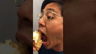 Trying Costco’s caramel apple cupcake!