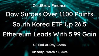 Stock Market Tuesday: Recap of US Stocks, Crypto, FX, Commodities for Tues, Mar 31, 2026