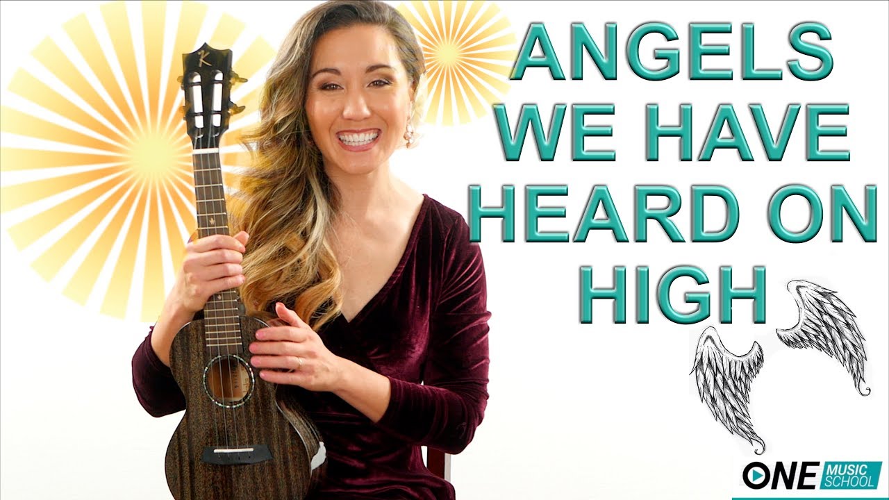 Angels We Have Heard on High - EASY Ukulele Tutorial with Play Along