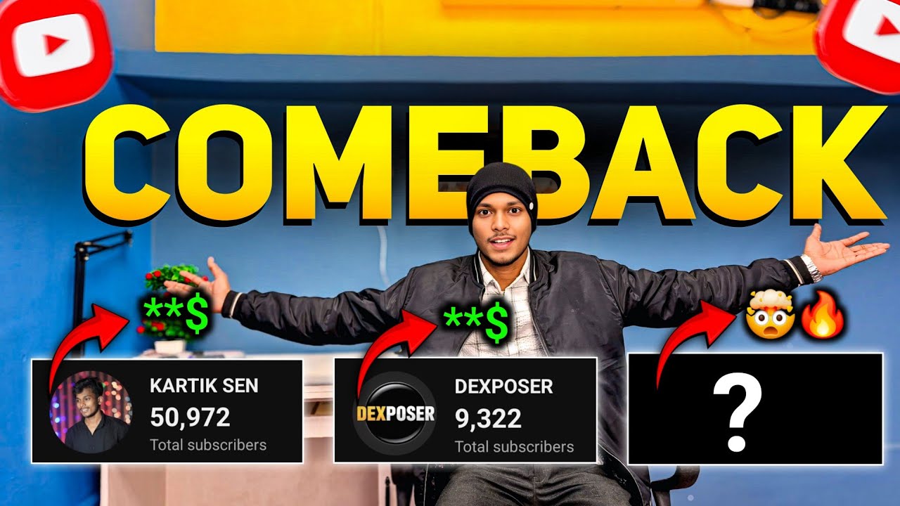 COMBACK 🔥 KARTIK SEN के सारे Youtube Channel देख लो 😍 Live Proof 🤯 Motivational Story 