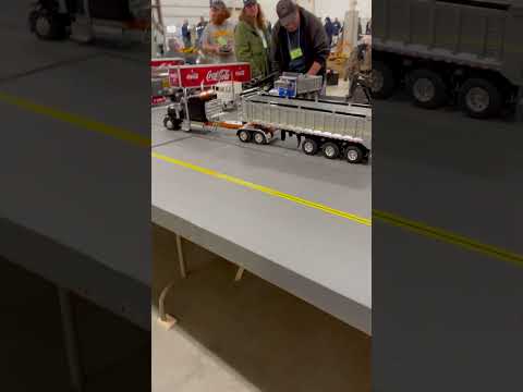 Custom RC truck with a dump trailer