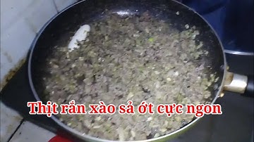 Thịt Rắn Xào Sả Ớt Cực Ngon