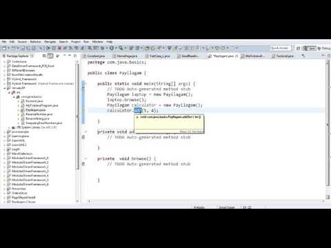 Java in Tamil - Passing parameters in methods in same class
