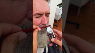 He said, Shape It, Dont Shave It so we did this... #beardtrim #whitebeard #longbeard