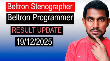 Beltron Stenographer & Programmer Result Update | Latest News | 19 December 2025 #beltron 