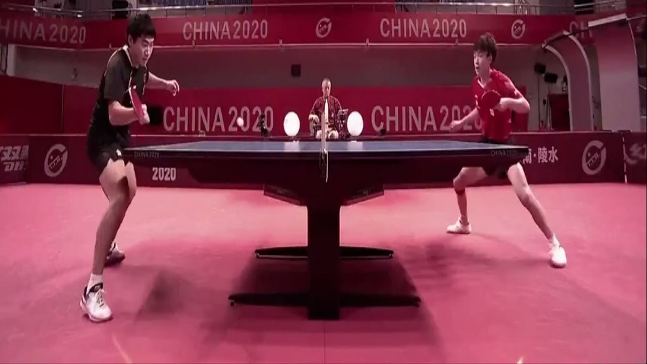 Table Tennis - Liang Jingkun  vs Wang Chuqin - (China Warm up for Olympics 2020)