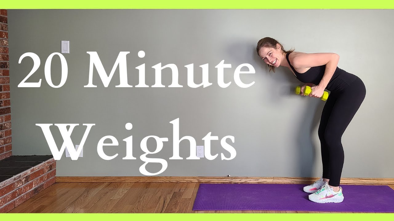 Easy 20 Minute Full Body Weight Workout (20 Complete Series) - YouTube