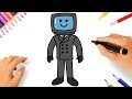 HOW TO DRAW TV MAN EASY ???? | SKIBIDI TOILET