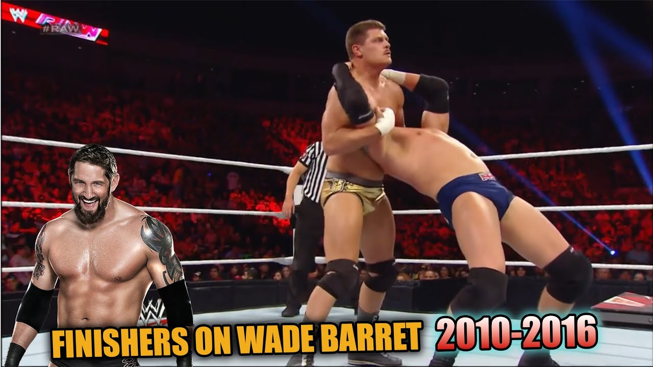 WWE ALL FINISHERS  ON WADE BARRET 2010 TO 2016 HIGHLIGHTS