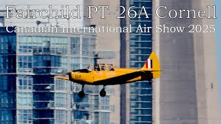 ECAF Fairchild PT-26A Cornell in 4K 60fps - Canadian International Air Show - 2025-09-01.