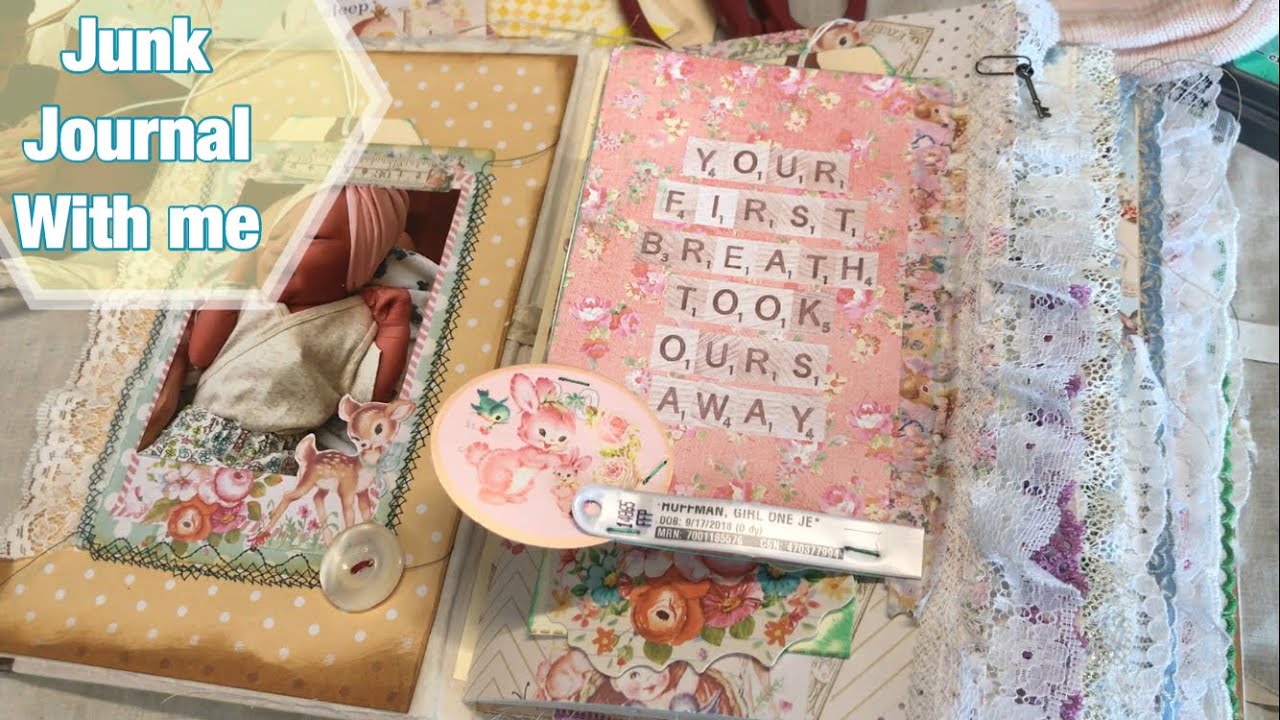 Junk journal with me / baby book / memory keeping YouTube