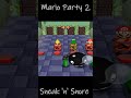 Mario Party 2 Sneak &#39;n&#39; Snore - Yoshi Win Luigi vs Peach vs Mario