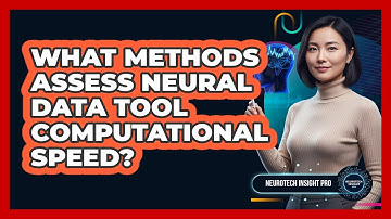 What Methods Assess Neural Data Tool Computational Speed?