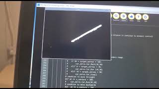 Line tracking using PID control mask dimension