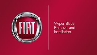 Wiper Blade Removal and Installation | How To | 2020 Fiat 500x