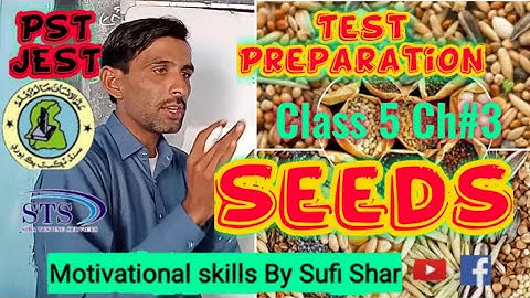 Test Preparation | Science Class 5 Ch 3 | Seeds | PST JEST ECT | Sindhi MCQs Test Preparation