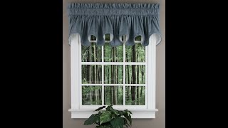 Lisa Solid Lined Scalloped Valance