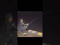 嵐の港で大物狙うと、#fishing fishing #釣り #shorts