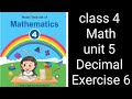 Class 4 Math | Unit 5 Exercise 6 | Decimal Numbers | Federal Board (NBF)