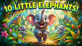 Learn Numbers with 10 Little Elephants! | Baby Songs & Rhymes