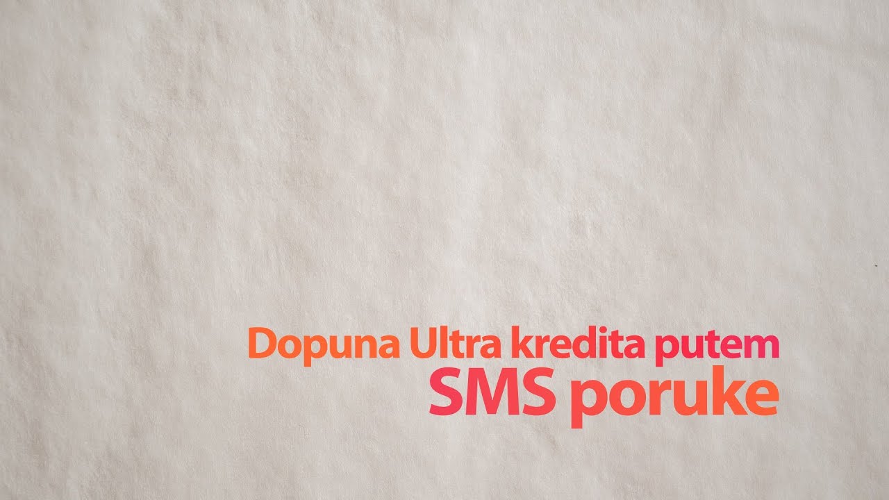 SMS Ultra dopuna YouTube