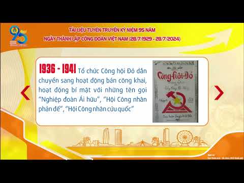 Kỷ niệm 95 Năm ngày thành lập công đoàn Việt Nam (28/7/1929-28/7/2024)