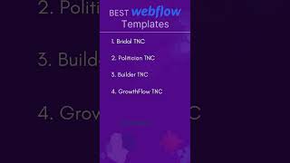 Best Webflow Templates of April 2024