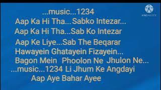 Karaoke | Aap Aye Bahar Ayee | Md. Rafi |#mohamadrafi #jeetendra