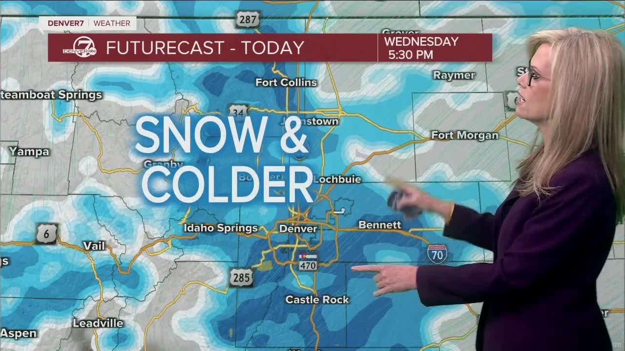 Snow for Denver tonight, Winter Storm Warning in effect - YouTube