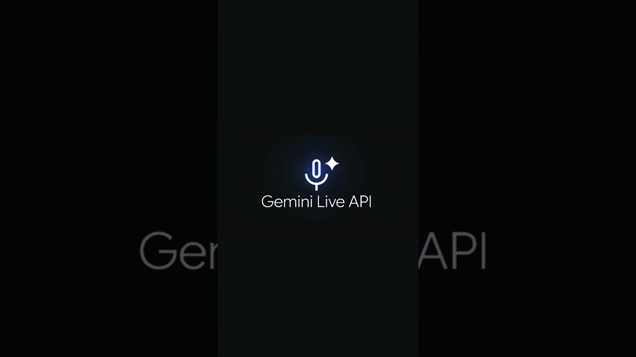 Gemini Live API tutorial screenshot showing Python code implementation