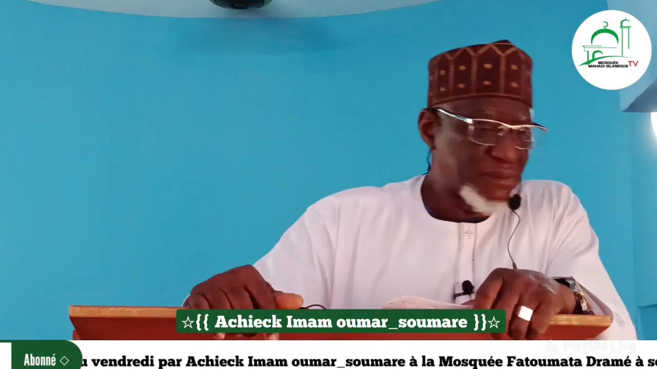 🔴Sermon du vendredi par Imam oumar_soumare à la Mosquée Fatoumata Dramé depuis Bko le 30.012026