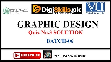 Digiskills - Graphic Design Quiz-03 Solution Batch 06 | Quiz.3 || Batch 6