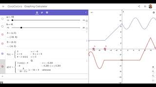 Authoring & Analyzing PIECEWISE FUNCTIONS in GeoGebra GC: Yes, It’s THAT EASY!