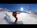 Bigday at San Bernadino pass in Switzerland by kite / Big snowkite day